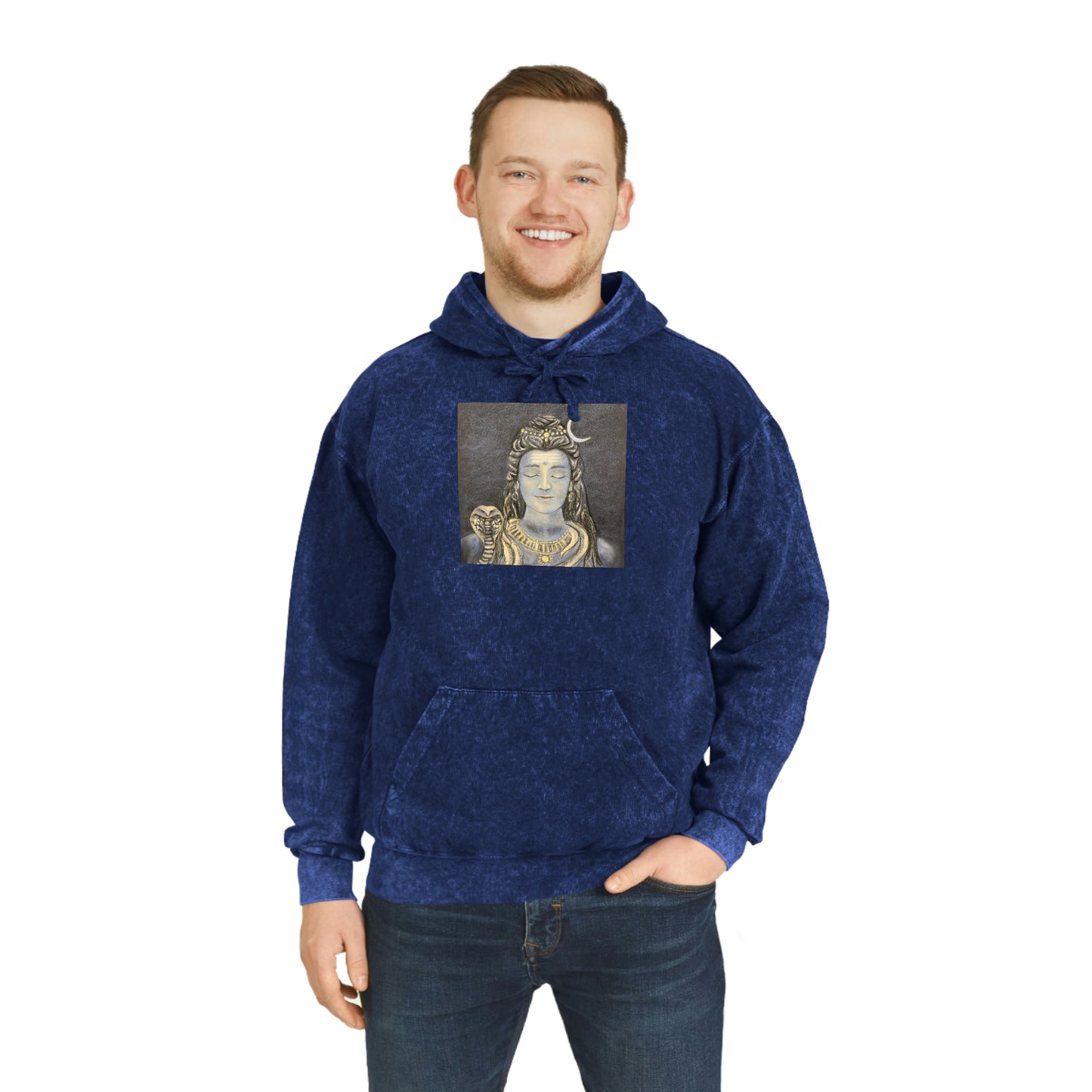 Lord Shiva Unisex Mineral Wash Hoodie