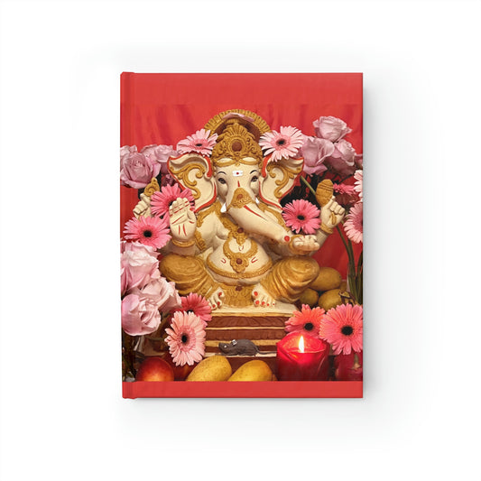 Ganesha Blessings in Pink - Journal - Ruled Line