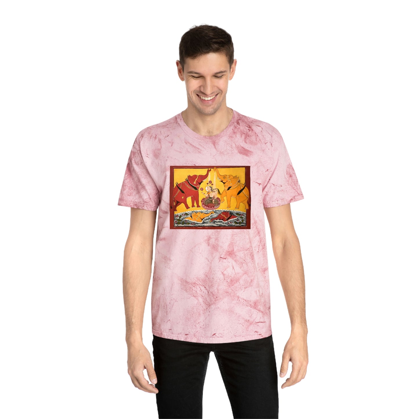 Shri Lakshmi Blessings Unisex Color Blast T-Shirt