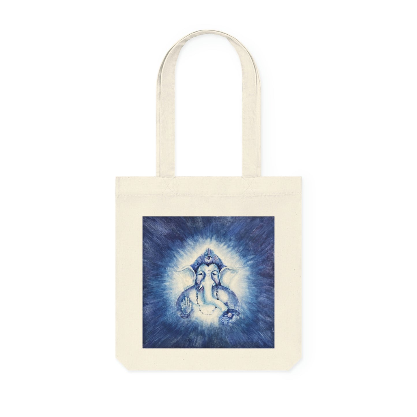 Shri Ganesha Blessings Woven Tote Bag