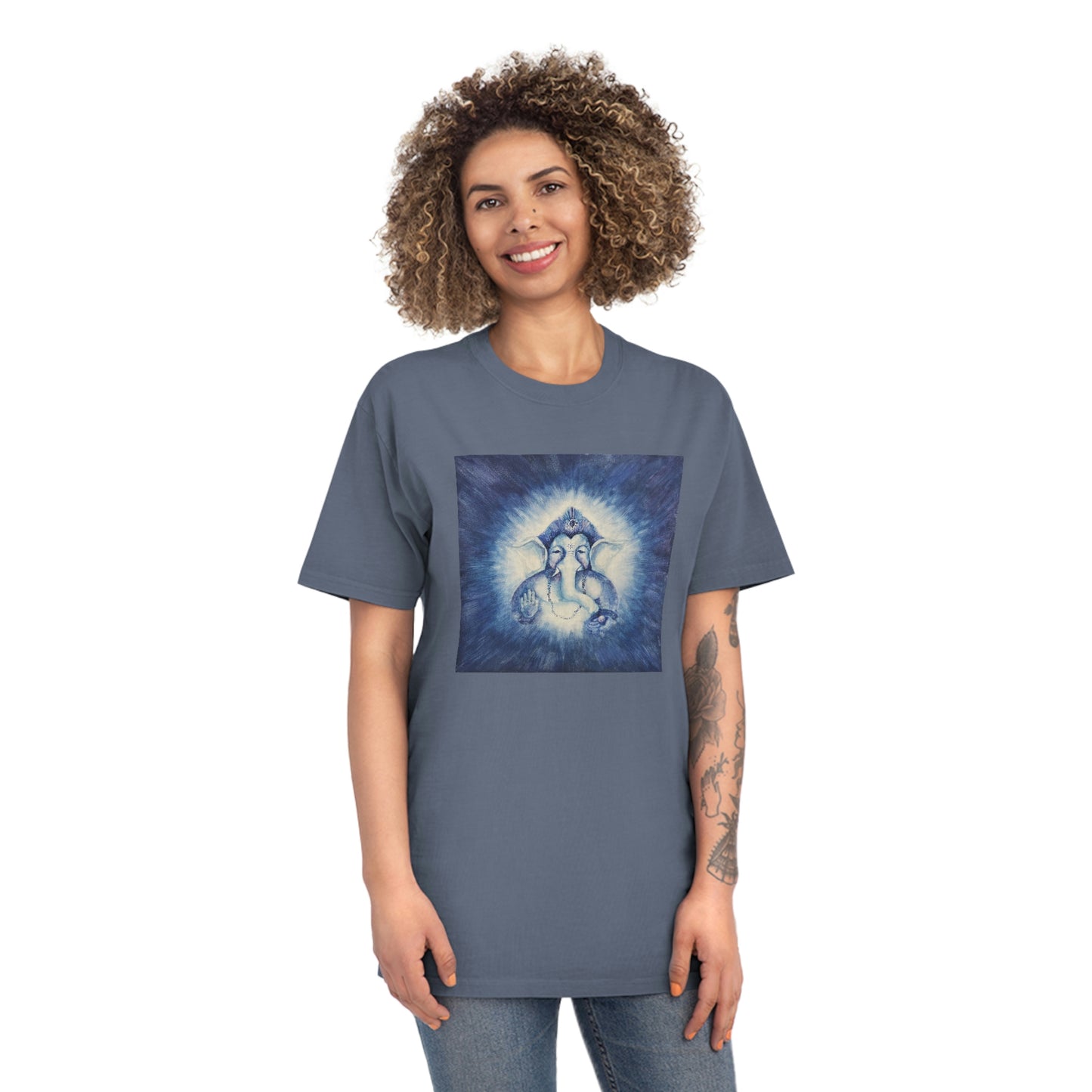 Lord Ganesha Blessings Unisex Faded Shirt