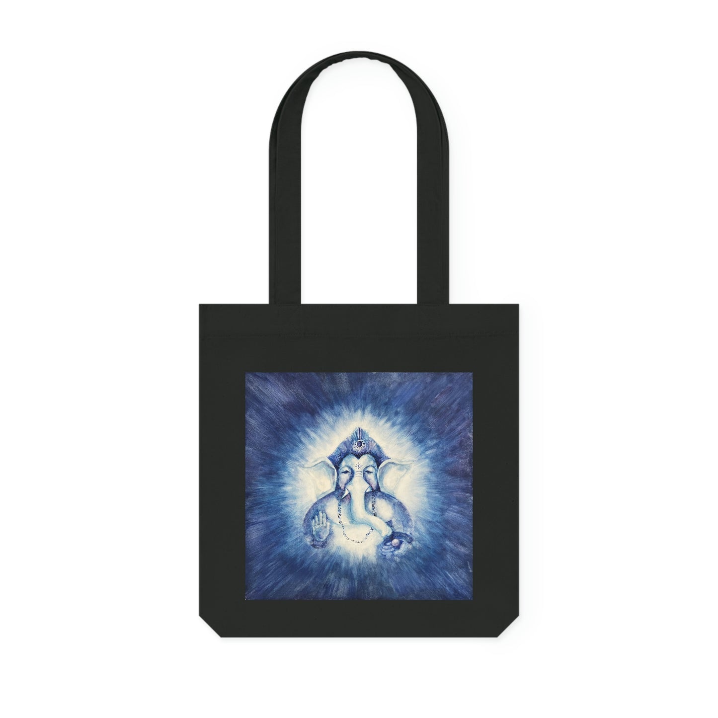 Shri Ganesha Blessings Woven Tote Bag