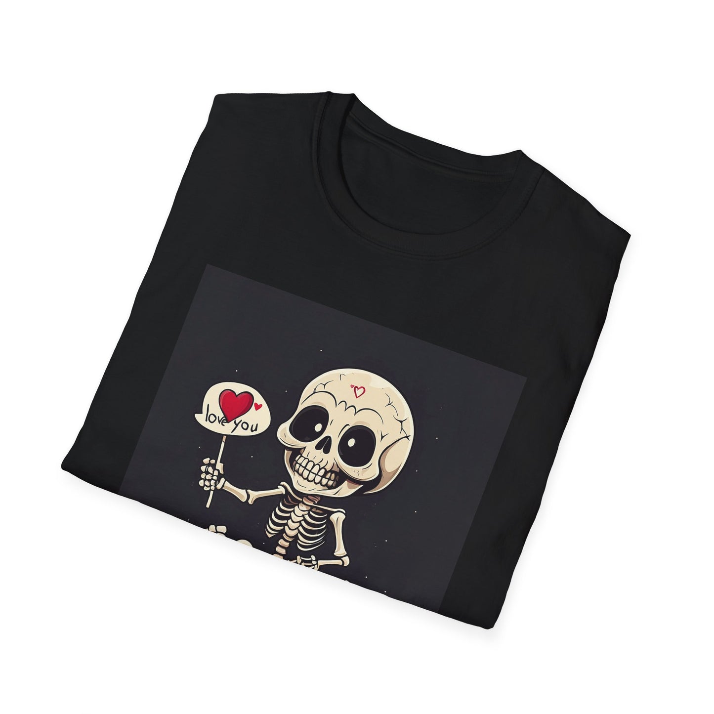 I Love You Skeleton Unisex Softstyle T-Shirt