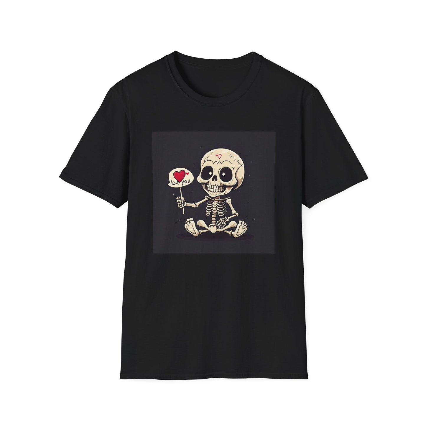 I Love You Skeleton Unisex Softstyle T-Shirt