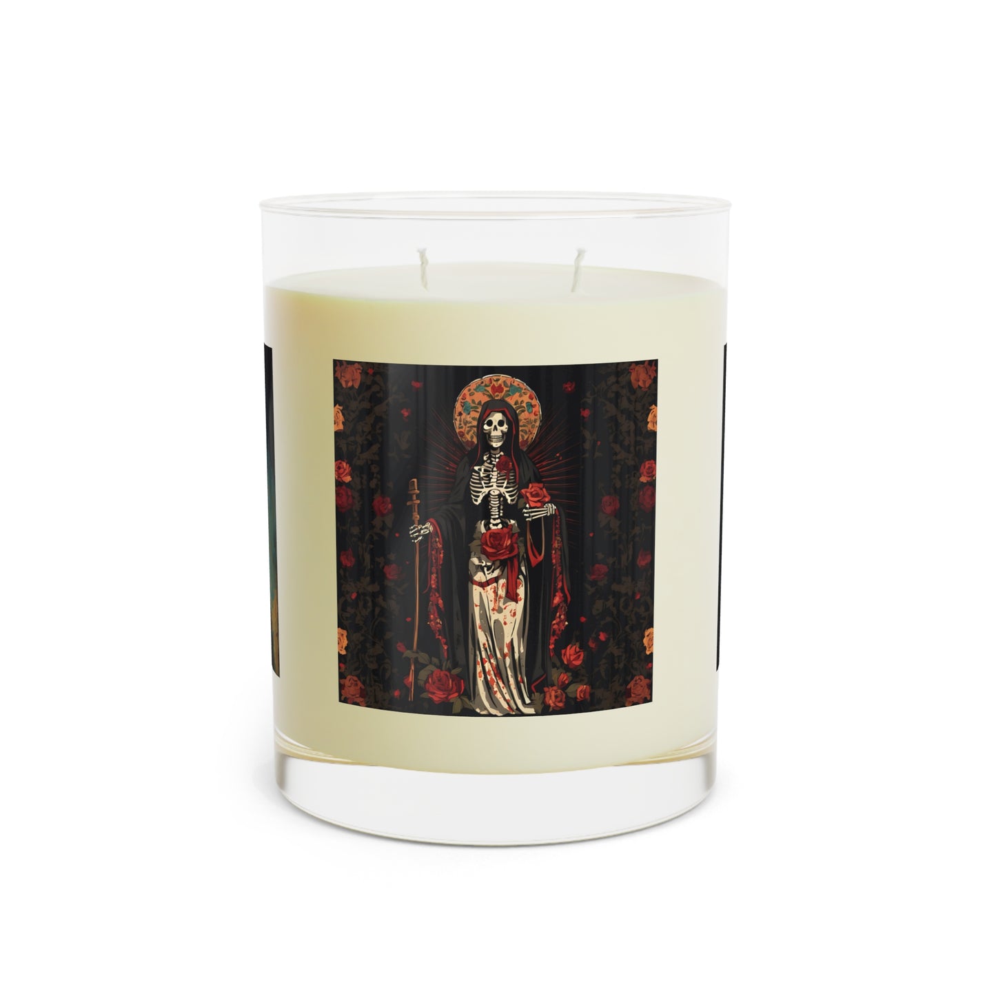 Santa Muerte Scented Candle - Full Glass, 11oz