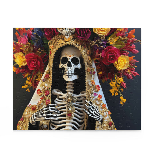 Opulent Mexican Folk Art, Santa Muerte Puzzle (120, 252, 500-Piece)