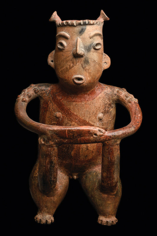 Rare Zacatecas Large Male Figure Pre Columbian Art - Ex Kirk Douglas Estate