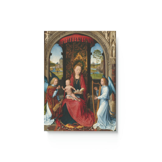 Madonna and Child with Angels by Hans Memling, 1479, Hard Backed Journal