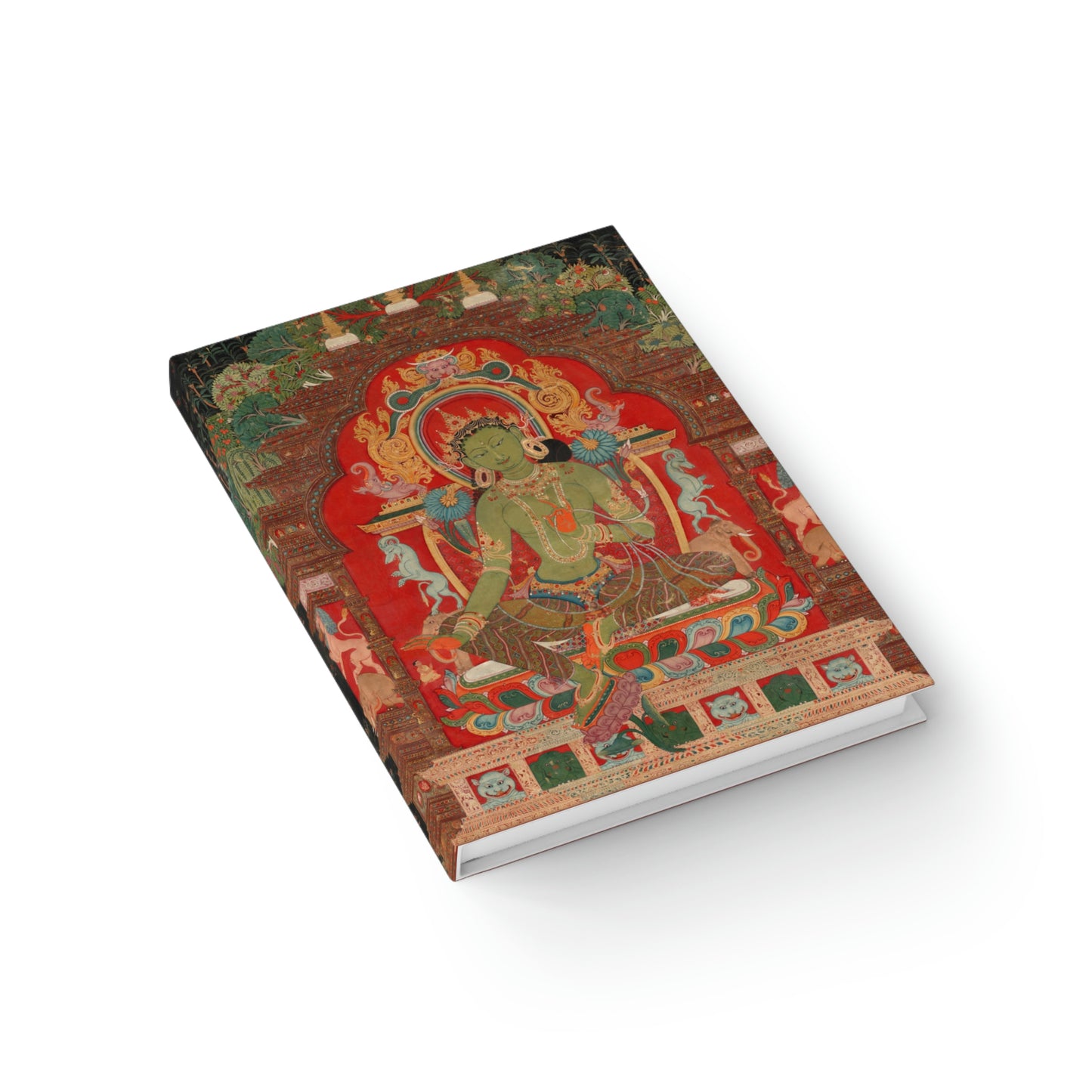 Green Tara, emanation of Compassion Journal - Ruled Line